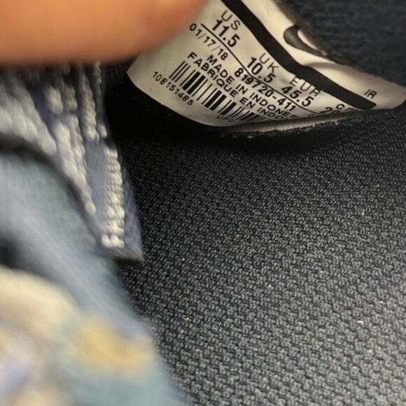 Nike Cortez Navy Blue White Gray Suede Leather Classic Sneakers Men's Size 11.5 - Picture 8 of 9